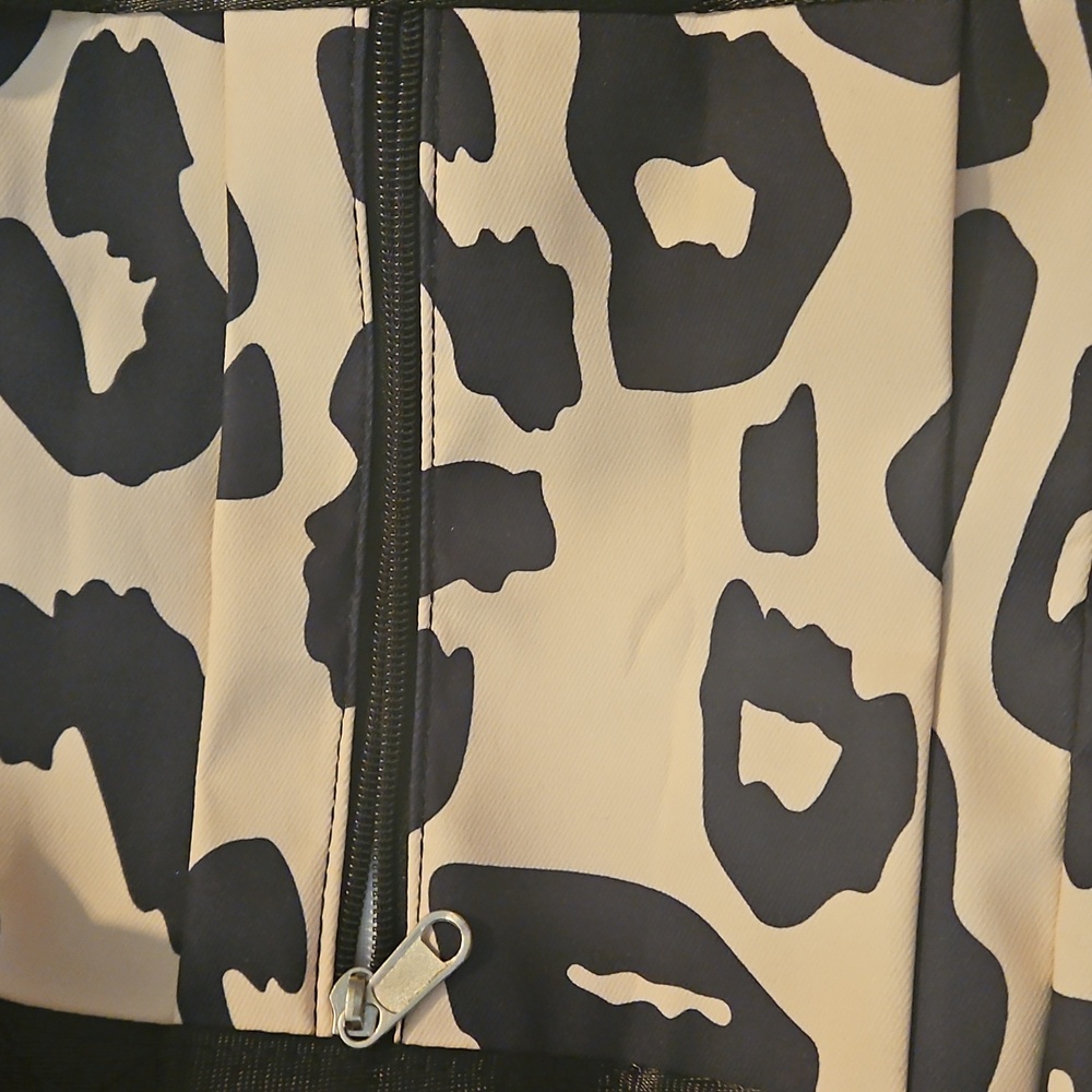 Black and White Animal Print Duffel Bag - Picture 5 of 9